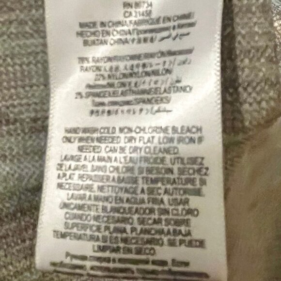 BCBG Max Azria Jacquard Floral Knit Dress Beige/Gray Size L - Picture 6 of 6